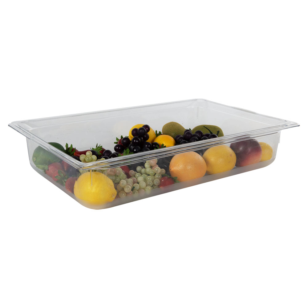 13.6 Quart Clear Polycarbonate Low Temperature Full Food Pan (Cover Sold Separately)