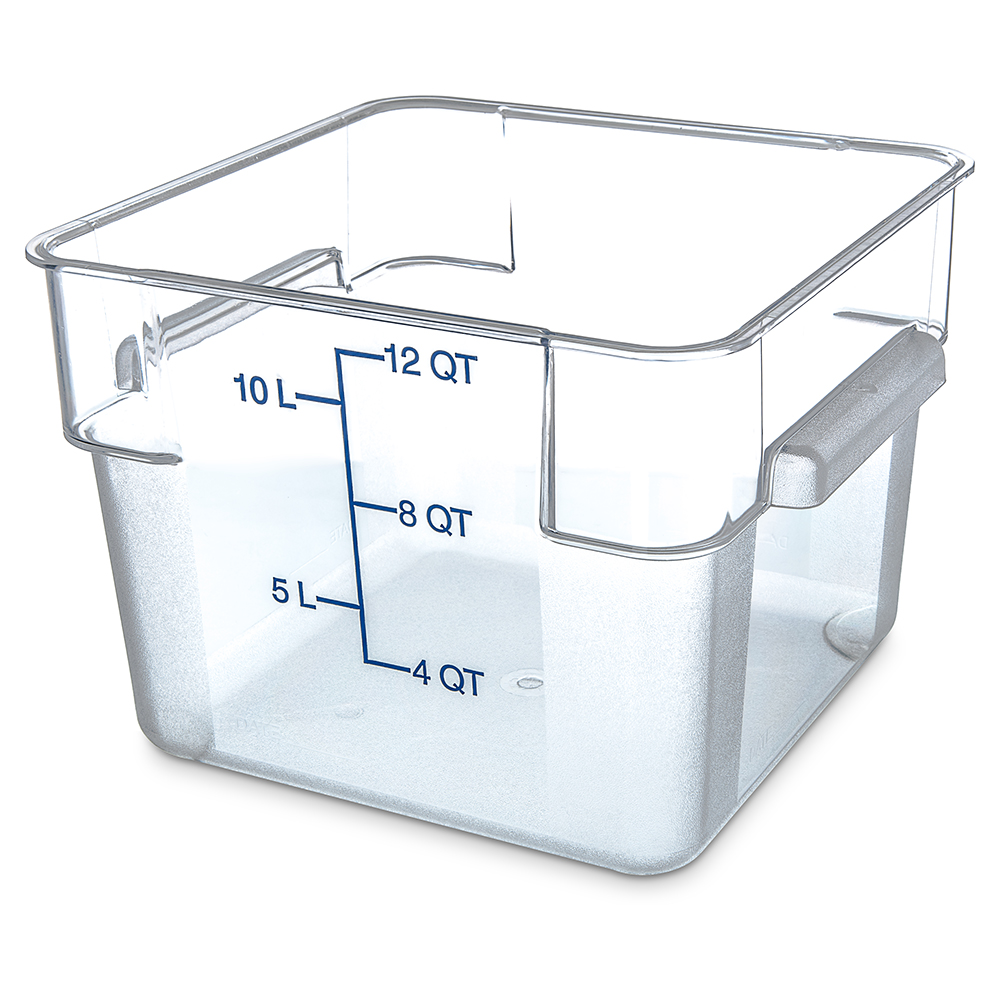 12 Quart Polycarbonate Space-Saver Storage Stor-Plus™ Container (Lid Sold Separately)