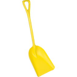 Remco® Yellow Hygienic One-Piece Polypropylene Shovel - 14" x 17" x 42"