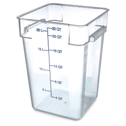 22 Quart Polycarbonate Space-Saver Storage Stor-Plus™ Container (Lid Sold Separately)