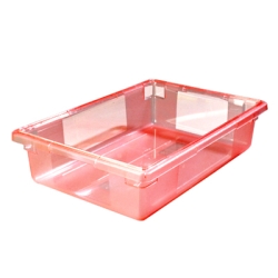3.5 Gallon Red StorPlus™ Color-Coded Food Storage Box 18" x 12" x 6" (Lids sold separately)