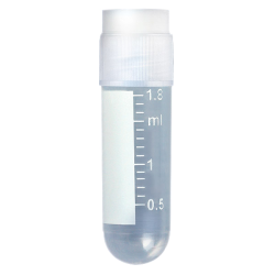 2mL CryoClear™ Vial with External Threads, Round Bottom, Non-Standing - Case of 500