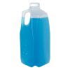 1/2 Gallon Natural HDPE Jugs with 38mm White Threaded Caps with F217 Liner - Case of 108
