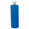 16 oz. HDPE Cylinder Bottle with 24mm White Flip-Top Cap