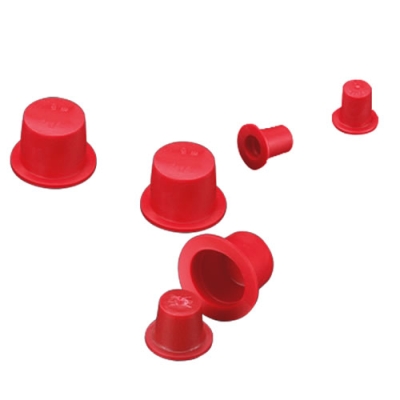 Red Tapered Vinyl Caps & Plugs