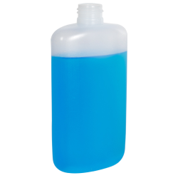 8 oz. LDPE Oval Bottle with 24/410 Neck (Cap Sold Separately)