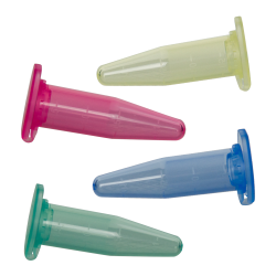 1.5mL Multi-Color Polypropylene Microcentrifuge Tubes with Snap Caps - Case of 500
