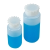 2000mL Kartell LDPE Wide Neck Graduated Bottles with Caps - Case of 2