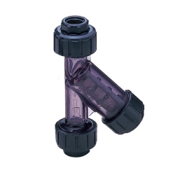 3" Clear PVC Socket Sediment Strainer