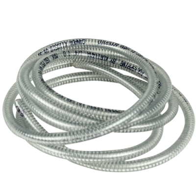 1/4" ID x 0.447" OD POLYSPRING® PVC Wire Reinforced Hose