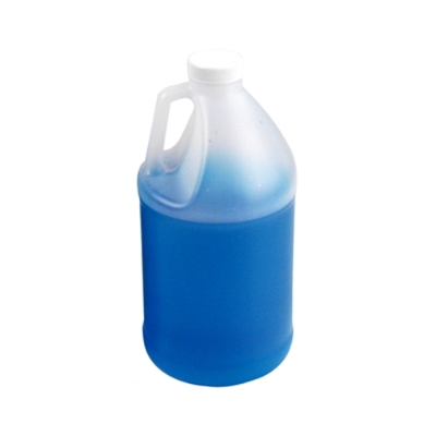 1/2 Gallon Natural HDPE Round Jug with 38/400 White Ribbed Cap with F217 Liner