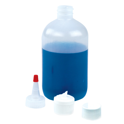 1 oz. LDPE Boston Round Bottle with 18/410 Neck (Cap Sold Separately)