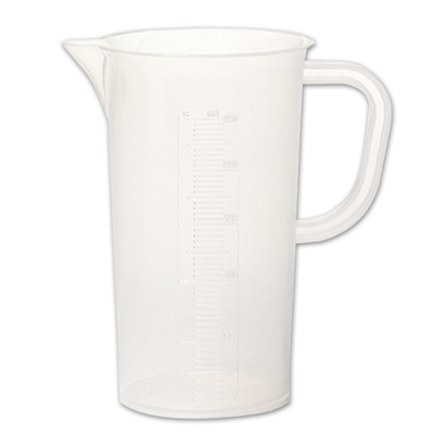 500mL Tall Form Polypropylene Pitcher with Handle - 10mL Graduations