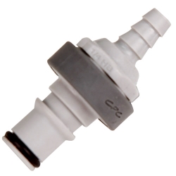 1/4" ID In-Line Hose Barb Polypropylene Non-Spill Coupling Insert (Body Sold Separately)