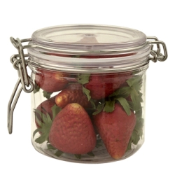 150ml 5 oz round wonder jar with bail lid u s plastic corp