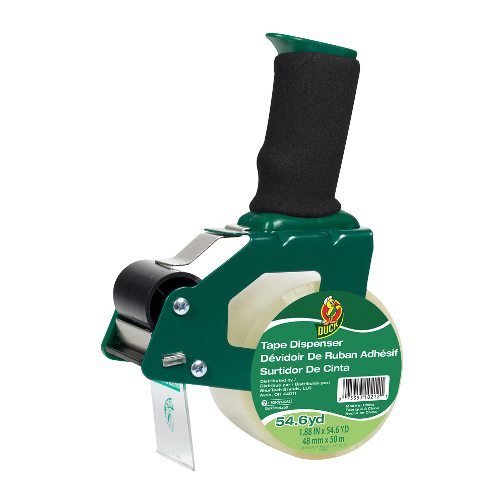 Duck® Foam Handle Tape Dispenser with HD Clear™ Packaging Tape U.S