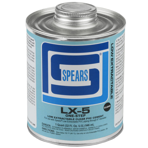 PVC Clear Low Extractable OneStep Cement U.S. Plastic Corp.