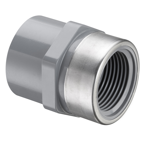 Gray GF Piping Systems CPVC Pipe Fitting Adapter 2 NPT Male x Slip Socket 2 NPT Male x Slip Socket 9836-020 Schedule 80 Gray GF Piping Systems CPVC Pipe Fitting Adapter 2 NPT Male x Slip Socket 2 NPT Male x Slip Socket 9836-020 Schedule 80