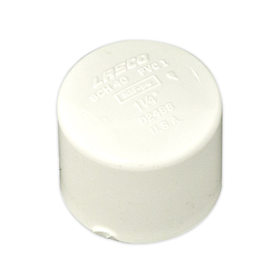 White PVC Socket Caps
