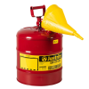 5 Gallon Justrite® Type I Safety Can with Funnel - 11-1/2" x 17"