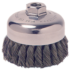 2-3/4" Knot Wire Cup Brush with 5/8"-11 Arbor Hole