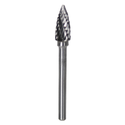 #5 Tapered Ball Nose Carbide Burr with 1/8" Shank