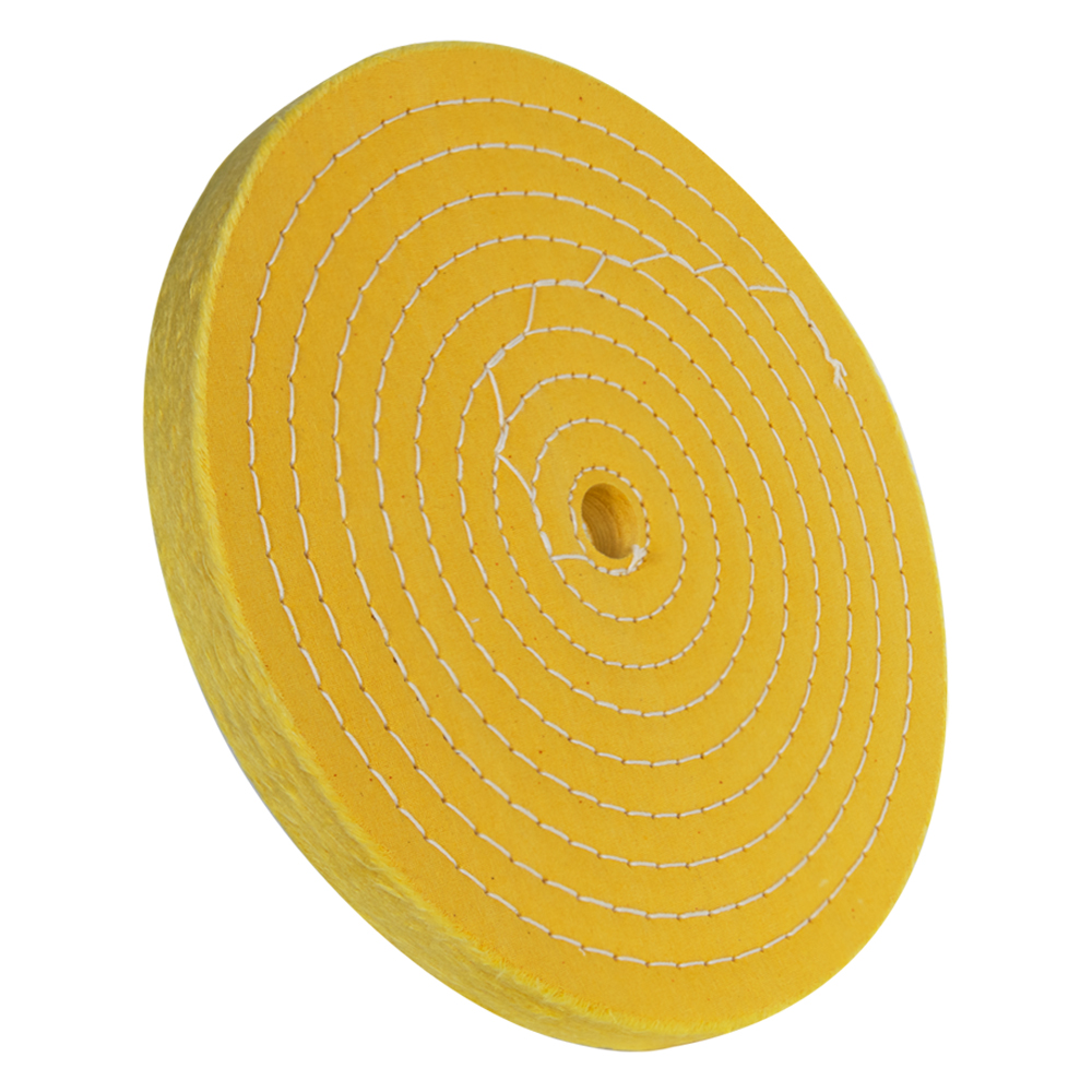10" 50 Ply Treated Spiral Sewn Buffing Wheel