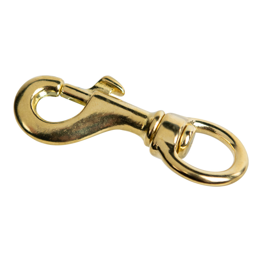 3/4" x 31/4" Brass Swivel Eye Snap Hook U.S. Plastic Corp.