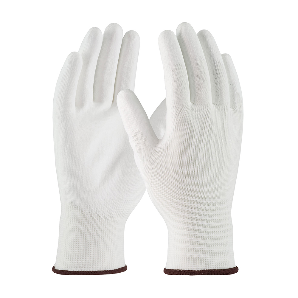 PIP 33-115 Seamless Knit Polyester Glove with Polyurethane Coated Smooth Grip on Palm & Fingers