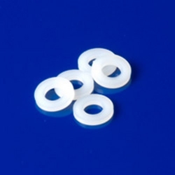 YOUR CHOICE 1/4  500 OD X 260 ID X 032 THK  WHITE NYLON FLAT WASHER 