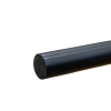 1" Black PVC Rod