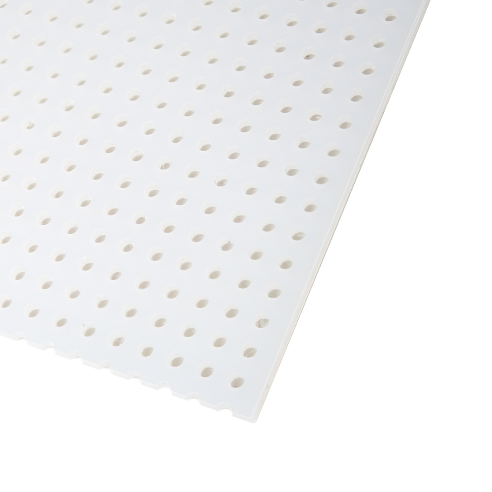 1/8" Dia Hole 1/16" Thick x 24" x 24" Stagger Polypropylene Perforated Sheet 