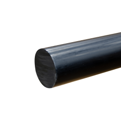 1-3/4" Black PVC Rod