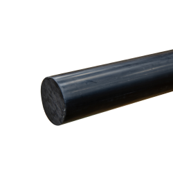 1-7/8" Black PVC Rod