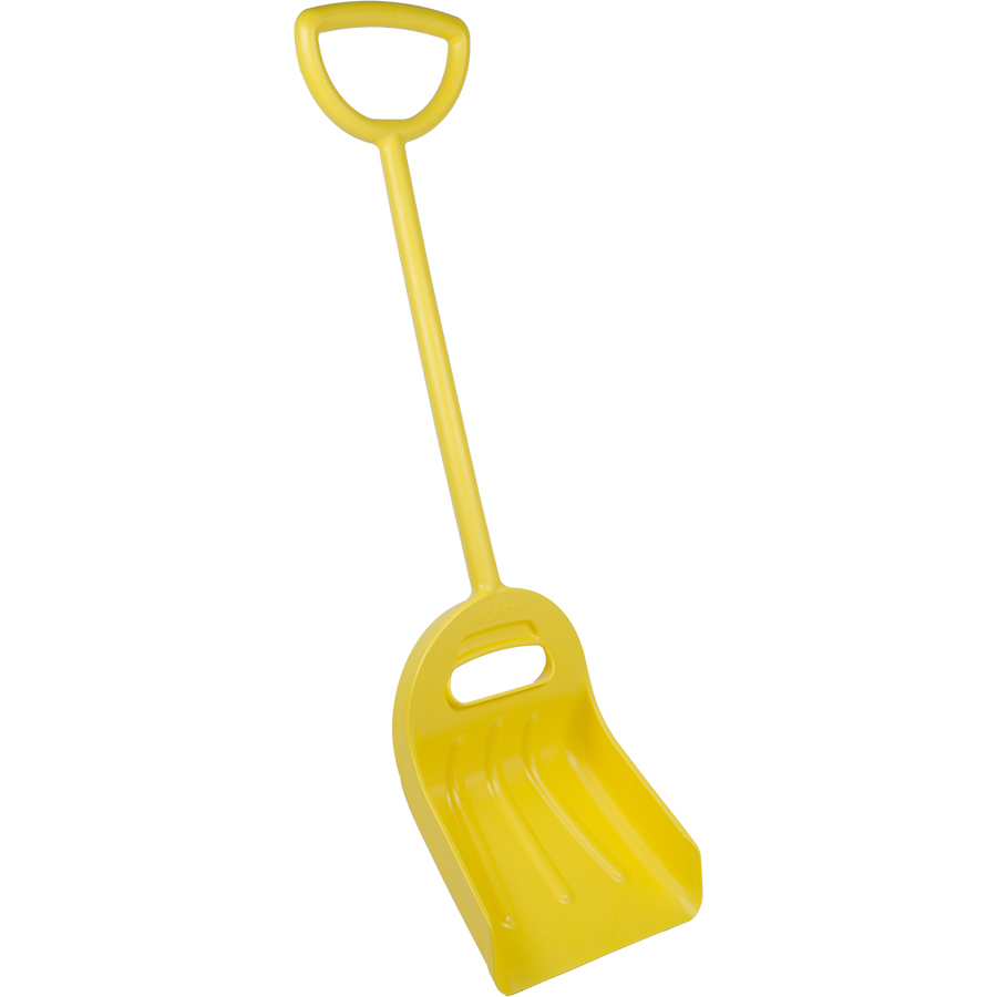 Yellow One-Piece Ergonomic Shovel
