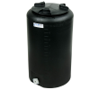 10 Gallon Tamco® Vertical Black PE Tank with 8" Lid & 3/4" Fitting - 13" Dia. x 22" High