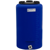 10 Gallon Tamco® Vertical Blue PE Tank with 8" Lid & 3/4" Fitting - 13" Dia. x 22" High