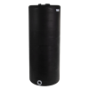 105 Gallon Tamco® Vertical Black PE Tank with 8" Lid & 2" Fitting - 24" Dia. x 60" High