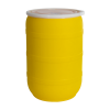 55 Gallon Yellow Tamco® Open Head Drum with Threaded Bungs