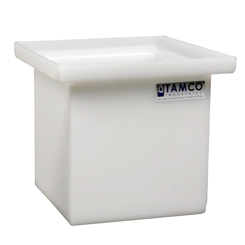 2 Gallon Polyethylene Tamco® Tank - 8" L x 8" W x 8" Hgt. (Can Ship UPS)
