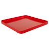 18-1/2" L x 18-1/2" W x 1-1/2" Hgt. Red Tamco® Curved Corner Tray
