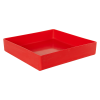 14" L x 14" W x 3" Hgt. Red Tamco® Tray