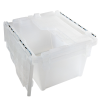 0.3 Cu. Ft. FliPak® Clear Polypropylene Shipping Container - 11-4/5" L x 9-4/5" W x 7-7/10" Hgt.
