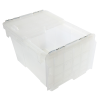 0.6 Cu. Ft. FliPak® Clear Polypropylene Shipping Container - 15-1/5" L x 10-9/10" W x 9-7/10" Hgt.