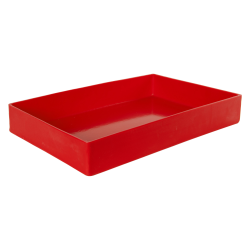 18" L x 12" W x 3" Hgt. Red Tamco® Tray