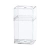 Clear Plastic Box with Removable Lid 2-5/16" L x 2-5/16" W x 4-3/16" Hgt.
