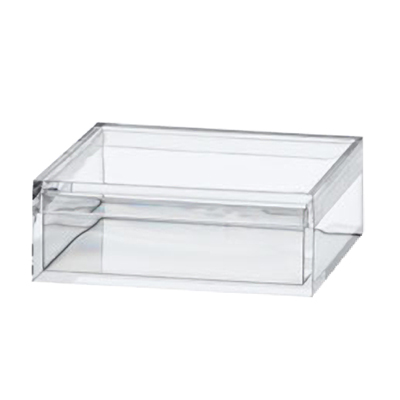 Clear Plastic Box with Removable Lid 2 L x 2 W x 3/4 Hgt.