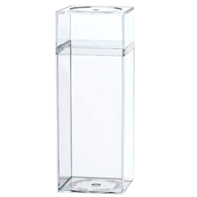 Clear Plastic Box with Removable Lid 2-5/16" L x 2-5/16" W x 6-3/16" Hgt.