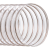 2.5" ID x 0.030" Wall CVD Clear PVC Hose Reinforced with Wire