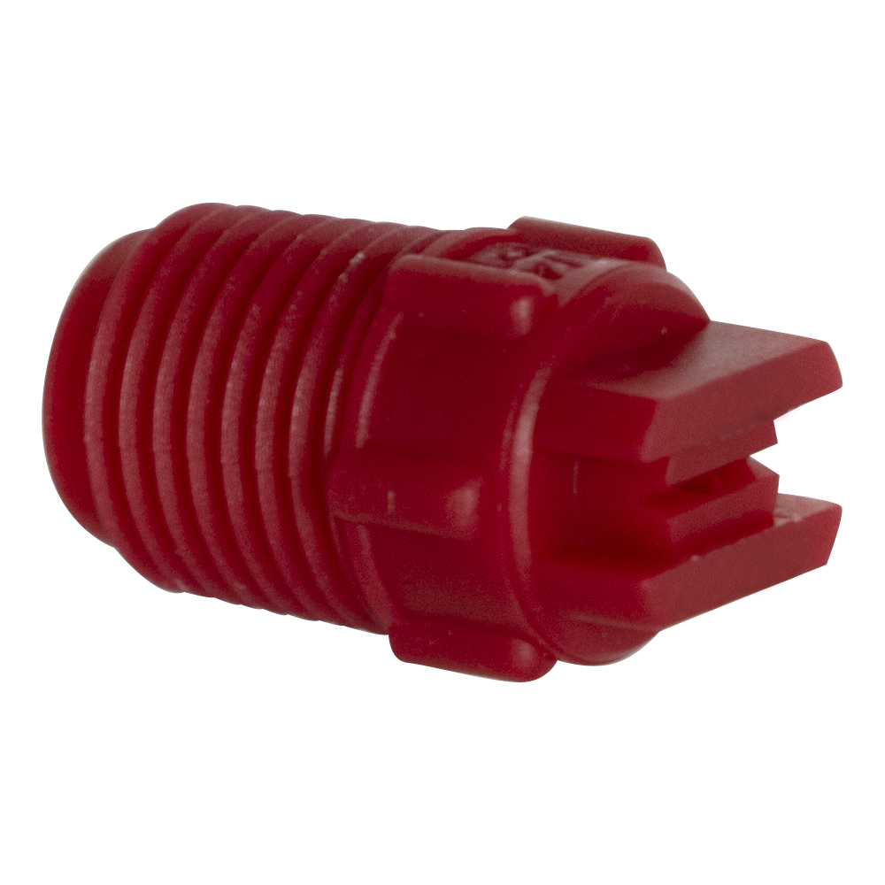 65° Red PVDF Bex® F Series 1/4" MNPT Spray Nozzle - Size 05